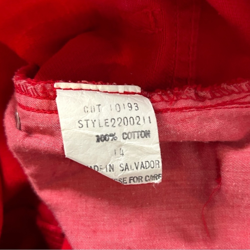Vintage J.G. Hook High Waist Red Shorts Size 14 - Picture 6 of 6